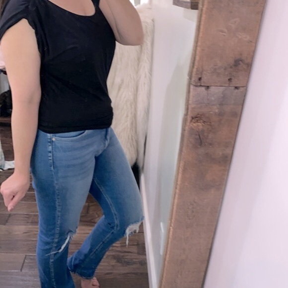 Max Studio black top size small petite - Picture 2 of 5